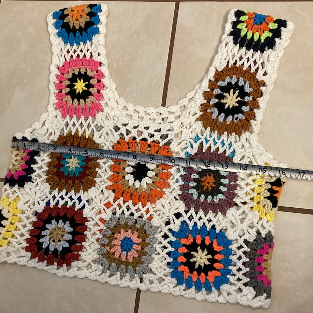 Crotchet Granny Square Tank Top - Picture 5 of 7